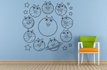 Load image into Gallery viewer, Space Solar System Planets Stars Earth Sun Moon Mars Venus Mercury Neptune Jupiter Wall Room Vinyl Mural Art Decor Decal Sticker L1650