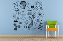 Load image into Gallery viewer, Chemistry Tools Set Study Wall Room Vinyl Mural Art Decor Decal Sticker L1659