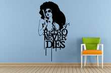 Load image into Gallery viewer, 80's Woman Afro Girl With A Gun Retro Poster Wall Room Vinyl Mural Art Decor Decal Sticker L1667