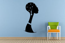 Load image into Gallery viewer, Woman Afro Girl African Tribe Ancient Tribal Pattern Jewelry Wall Room Vinyl Mural Art Decor Decal Sticker L1673