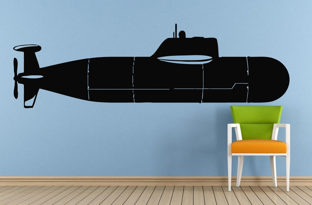 Submarine Under Water Navy Sail Boat Old Ship Yat Liner Ocean Sea Lake River Transport Wall Decal Vinyl Sticker Mural Room Decor L1703