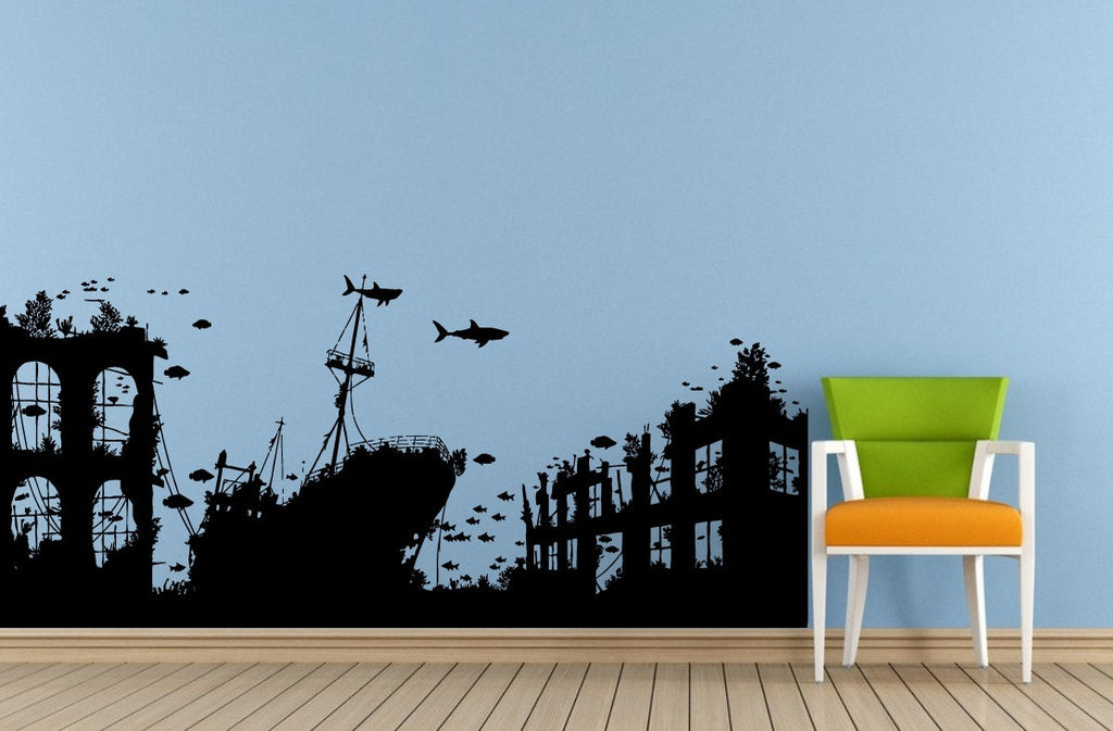 Titanic Big Boat Old Ship Yat Liner Ocean Sea Lake River Transport Nautical Wall Decal Vinyl Sticker Mural Room Decor L1707