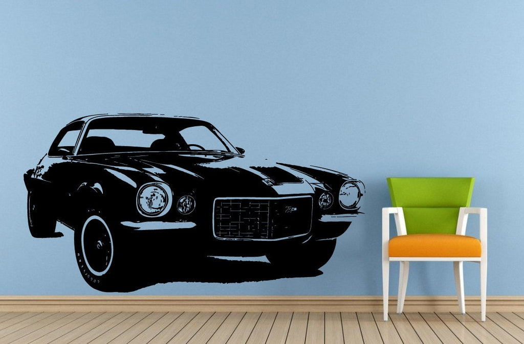 Old School Hot Rod Racing Car Ride Vehicle Antique Window Wall Decal Vinyl Sticker Mural Room Decor L1721