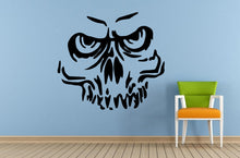 Load image into Gallery viewer, Big Skull Head Angry Stare Down Window Wall Decal Vinyl Sticker Mural Room Decor L1733