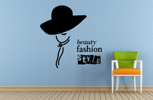Load image into Gallery viewer, Beauty Fashion Style Salon Shop Woman Girl Wall Room Vinyl Mural Art Decor Decal Sticker L1676