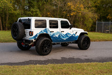 Load image into Gallery viewer, Mountain Landscape Car Wrap for Jeep Wrangler | Adventure Vinyl Wrap | Outdoor Off-Road Jeep Graphic | Blue Mountain Range Design | Durable Wrap Film nv006