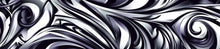 Load image into Gallery viewer, Black Silver Swirl Car Wrap – Custom Full-Body Vinyl Wrap for Lifted Truck | 3D Abstract Metallic Vehicle Graphics | Premium Wrap by Stickalz nv014