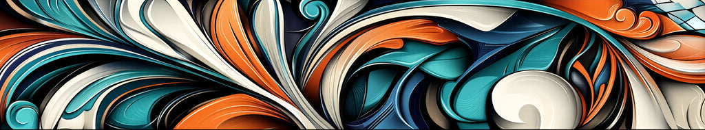 Ocean Wave Abstract Car Wrap – Nissan GTR Full Body Vinyl Wrap | Blue Orange Teal 3D Flow Design | Premium Racing Vehicle Wrap by Stickalz nv015