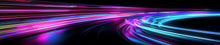 Load image into Gallery viewer, Neon Light Trail Car Wrap – Electric Blue &amp; Pink Vinyl Wrap for Nissan GTR | Futuristic Glow Racing Design | Custom Sports Car Wrap by Stickalz nv017