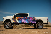 Load image into Gallery viewer, Iridescent Swirl Truck Wrap – Full Body Vinyl Wrap for Lifted Pickup | Color-Shifting Chrome Design | Custom Premium Vehicle Wrap by Stickalz nv019