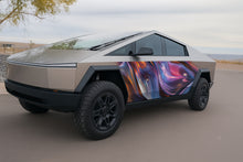 Load image into Gallery viewer, Iridescent Swirl Truck Wrap – Full Body Vinyl Wrap for Lifted Pickup | Color-Shifting Chrome Design | Custom Premium Vehicle Wrap by Stickalz nv019