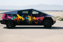 Load image into Gallery viewer, Graffiti Splash Car Wrap – Full Body Vinyl Wrap for Sports Car | Multicolor Abstract Racing Design | Custom Street Art Wrap by Stickalz nv021