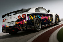 Load image into Gallery viewer, Graffiti Splash Car Wrap – Full Body Vinyl Wrap for Sports Car | Multicolor Abstract Racing Design | Custom Street Art Wrap by Stickalz nv021
