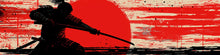 Load image into Gallery viewer, Samurai Street Car Decal – Full Side JDM Vinyl Wrap | Red And Black Japanese Style Graphic | Drift Racing Car Art Design by Stickalz nv026