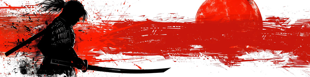 Samurai Warrior Racing Car Decal – Full Side JDM Vinyl Wrap | Red Sun Japanese Art Graphic | Custom Drift Car Design by Stickalz nv027