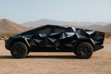 Load image into Gallery viewer, Matte Black Geometric Cybertruck Wrap – Futuristic Polygon Vinyl Design | Full Body Vehicle Wrap for Tesla by Stickalz nv028