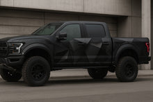 Load image into Gallery viewer, Matte Black Geometric Truck Wrap – Stealth Polygon Vinyl Design | Full Body Vehicle Wrap for Lifted Trucks &amp; Off-Road Builds by Stickalz nv029
