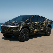 Load image into Gallery viewer, Desert Camo Cybertruck Wrap – Matte Sand &amp; Tactical Camouflage Vinyl | Military-Inspired Full Vehicle Wrap for Tesla Cybertruck &amp; Off-Road Builds by Stickalz nv042