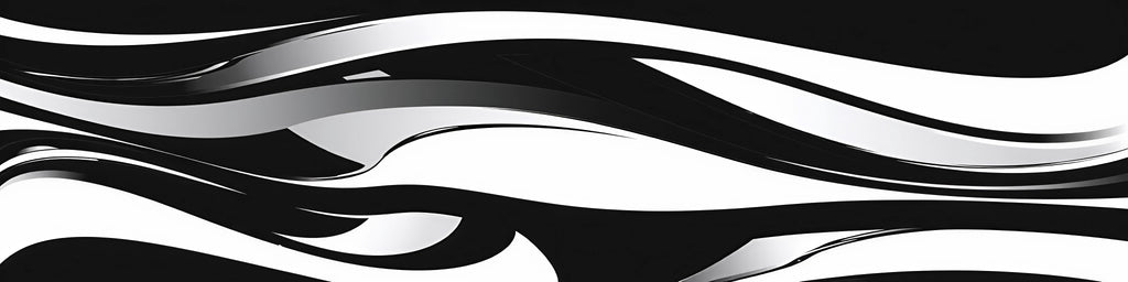Monochrome Wave Supercar Wrap – Black & White Fluid Flow Design | Luxury Gloss Vinyl Vehicle Wrap for Sports Cars, Exotics & Custom Builds by Stickalz nv046