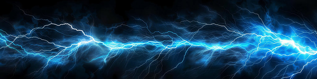 Electric Surge Car Wrap – Blue Lightning Energy Design | Gloss Vinyl Vehicle Wrap for Sports Cars, EVs & Supercars | Premium Custom Wrap by Stickalznv051