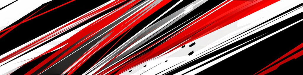 Desert Racer Truck Wrap – Red, Black & White Speed Stripe Design | Premium Matte Vinyl Vehicle Wrap for Lifted Trucks, Off-Road Rigs & 4x4 Builds by Stickalz nv052