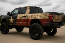 Load image into Gallery viewer, Texas Pride Truck Wrap – Distressed Lone Star Flag Vinyl Design | Matte Off-Road Vehicle Wrap for Lifted Trucks, 4x4s &amp; Southern Builds by Stickalz nv055