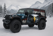 Load image into Gallery viewer, American Eagle Jeep Wrap – Patriotic USA Flag Vinyl Design | 3D Bald Eagle Off-Road Wrap for Jeep Wrangler, 4x4, and Adventure Vehicles by Stickalz nv056