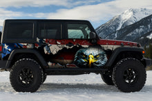 Load image into Gallery viewer, American Eagle Jeep Wrap – Patriotic USA Flag Vinyl Design | 3D Bald Eagle Off-Road Wrap for Jeep Wrangler, 4x4, and Adventure Vehicles by Stickalz nv056