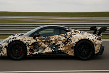 Load image into Gallery viewer, Desert Urban Camouflage Corvette Wrap – Premium Full Car Vinyl Kit | Matte Tactical Camo Car Wrap for Sports Cars, Muscle Cars &amp; Supercars by Stickalz nv059