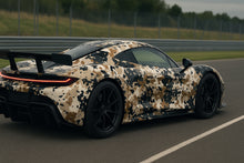 Load image into Gallery viewer, Desert Urban Camouflage Corvette Wrap – Premium Full Car Vinyl Kit | Matte Tactical Camo Car Wrap for Sports Cars, Muscle Cars &amp; Supercars by Stickalz nv059