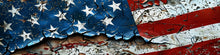 Load image into Gallery viewer, Distressed American Flag Mustang Wrap – Patriotic Rusted Metal Vinyl Graphic | USA Stars and Stripes Car Wrap for Muscle Cars by Stickalz nv068