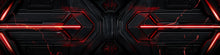 Load image into Gallery viewer, Cyber Red Line Tech Wrap – Futuristic Black and Red Vinyl Graphic | Cybertruck Full-Body Sci-Fi Vehicle Wrap for Tesla and Electric Trucks by Stickalz nv073