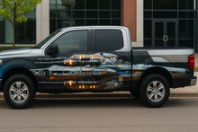 Load image into Gallery viewer, Spaceship Fusion Truck Wrap – Futuristic Metallic Vinyl Graphic | Sci-Fi Ship-Inspired Full-Body Wrap for Pickup and Off-Road Trucks by Stickalz nv079