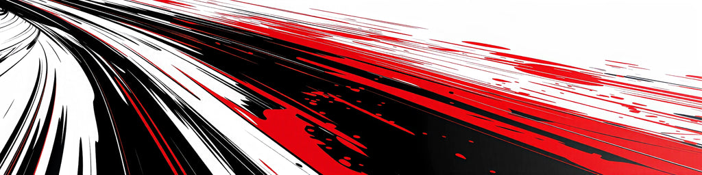 Red Velocity Truck Wrap – Black & White Racing Streak Vinyl Graphic | Aggressive Speed-Inspired Full-Body Wrap for Pickup Trucks by Stickalz nv084