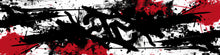 Load image into Gallery viewer, Urban Graffiti Car Wrap – Black, Red &amp; White Splatter Vinyl | Abstract Street-Art Cybertruck Design | Custom Vehicle Wrap by Stickalz nv098