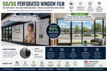 Load image into Gallery viewer, Custom Perforated Window Film | Business Storefront Window Graphic