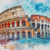 Rome Colosseum Wall Mural 3D Effect Wallpaper • Italian Landmark Stylish Wall Decor • Modern Bold Rome Travel Art • Unique Gift for Home