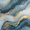 Blue Gold Marble Wallpaper – Luxury Abstract Wall Mural Stylish 3D Modern Wall Décor for Living Room Bedroom Office Gift Bold Holiday