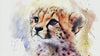 Baby Cheetah Nursery Mural – Watercolor Safari Animal Wall Art – Gender Neutral Baby Room Decor – Baby Shower or Birthday Gift