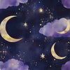 Moon And Stars Wallpaper For Nursery – Dark Night Sky Wall Mural – 3D Peel And Stick Stylish Wall Decor – Modern Bold Kids Room Baby Shower
