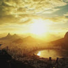 Rio de Janeiro Sunset Wallpaper – 3D Wall Mural with Christ the Redeemer Skyline and Golden City View – Bold Modern Stylish Wall Decor