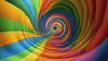 Rainbow 3D Tunnel Wallpaper Mural | Colorful Optical Illusion Wall Art for Kids Room Nursery | Bold Modern Peel and Stick Wall Decor