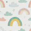 Rainbow Cloud Nursery Wallpaper, Playful Pastel Kids Wall Mural, Peel and Stick Baby Room Decor, Gender Neutral Playroom Art, Stylish Modern