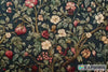 Vintage Dark Floral 3D Wallpaper – Elegant Botanical Wall Mural with Classic Garden Flowers – Traditional Statement Wall Art for Living Room