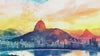 Rio de Janeiro Wallpaper – Watercolor 3D Wall Mural with Christ the Redeemer & Sugarloaf Mountain – Bold Modern Stylish Wall Decor