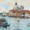 Venice Canal 3D Wallpaper Mural | Italian Gondola Cityscape Wall Decor | Large Peel and Stick Wallpaper for Bedroom Living Room Office Gift