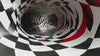 3D Tunnel Illusion Wallpaper, Black White Red Geometric Modern Wall Mural, Stylish Abstract Optical Wall Decor for Living Room Bedroom