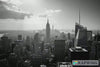 Black And White New York City Skyline Wallpaper – Modern Office Wall Mural, 3D Cityscape Wall Decor, Empire State Building Urban City Wall