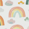 Rainbow Cloud Nursery Wallpaper, Hand Painted Pastel Kids Wall Mural, Peel and Stick Baby Room Decor, Gender Neutral Playroom Art, Modern