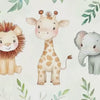 Safari Jungle Wallpaper For Nursery – Cute Lion Giraffe Elephant Wall Mural – Peel And Stick 3D Kids Room Decor – Stylish Bold Baby Shower
